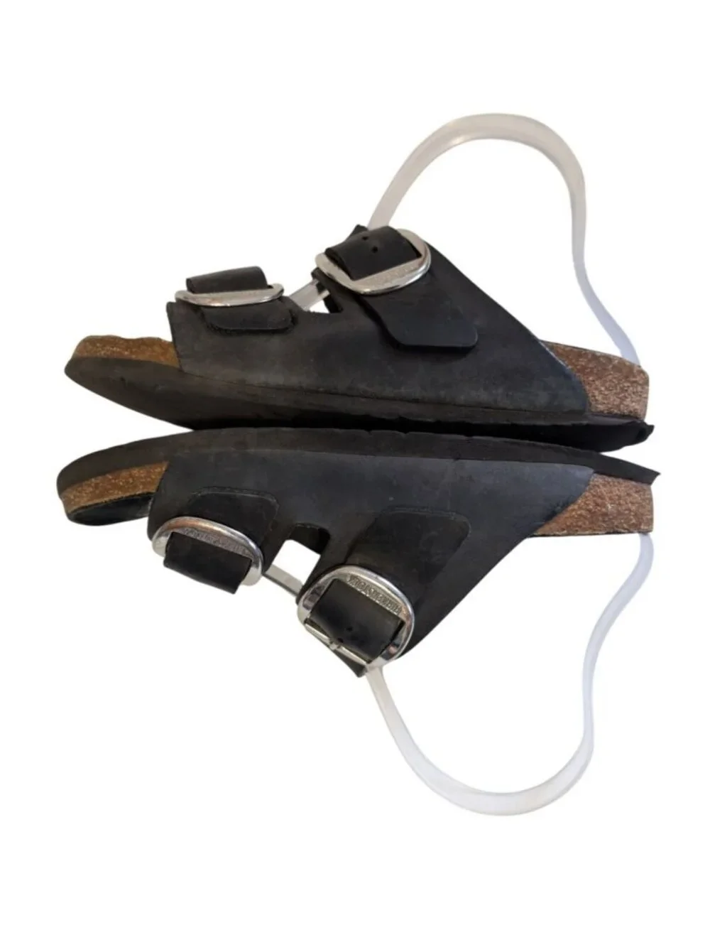 Birkenstock Arizona Big Buckle Exquisite Black Leather Sandals 37 US 6 Narrow